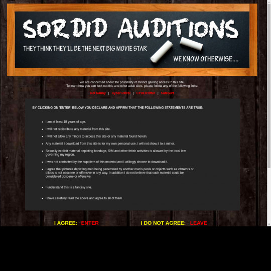 sordid auditions