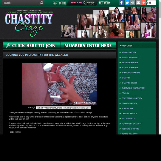 chastity craze