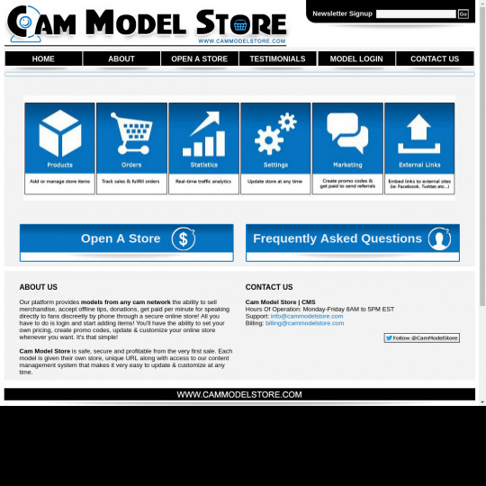 cam model store